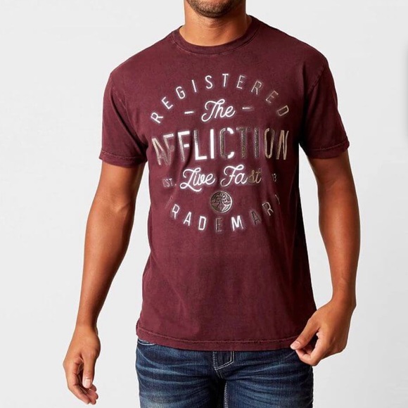 Affliction Customs Tee. L - Picture 1 of 10